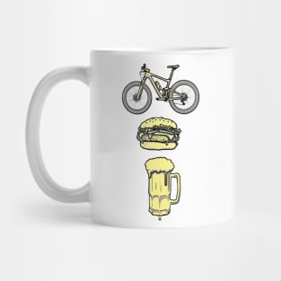 Bike, Burger & Beer Mug